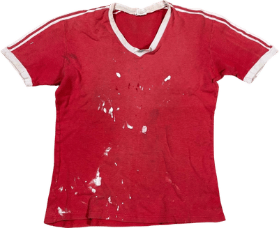 Red Striped Sleeve T-Shirt