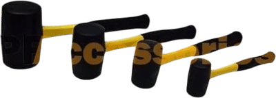 TimmyHouse 4-Piece Heavy Duty Rubber Mallet Hammer Set
