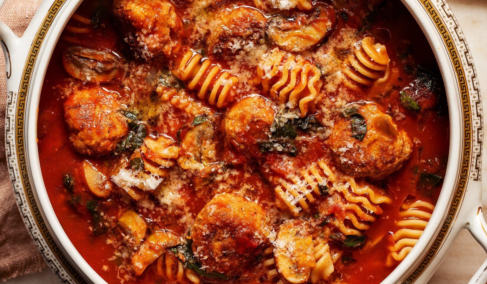 Meatball Soup with Pasta Recipe