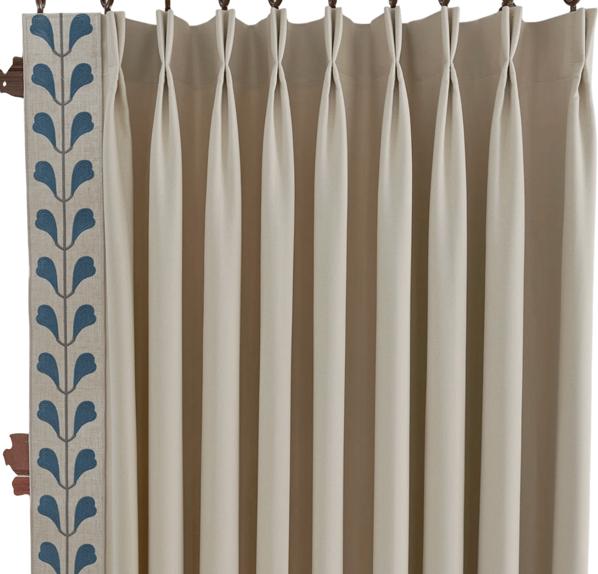 Nora Cotton Blend Room Darkening Curtain Pair