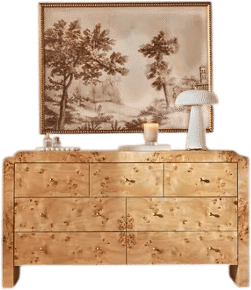 Shura Burl Seven-Drawer Dresser