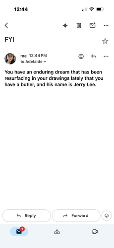 Writing emails to your children