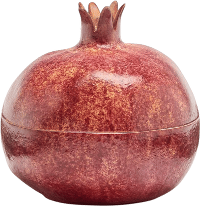 Hand-Painted Porcelain Pomegranate Dish