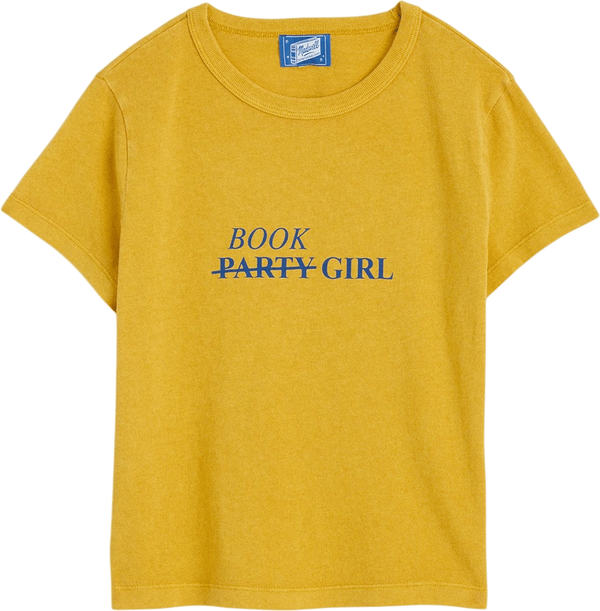 Madewell x NYPL Relaxed Baby Tee in Vintage Jersey