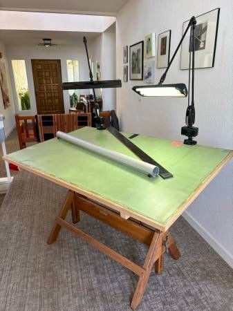 vintage drafting table