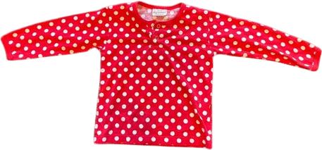 Kids Red Polka Dot Henley