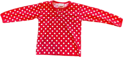 Kids Red Polka Dot Henley