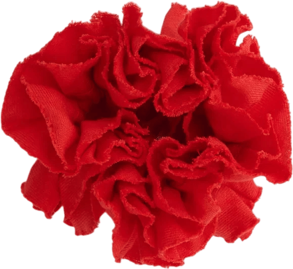 Frisée Hair Scrunchie In Linen
