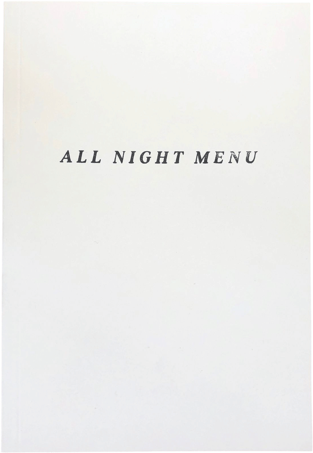 All Night Menu Vol. 1-5 by Sam Sweet