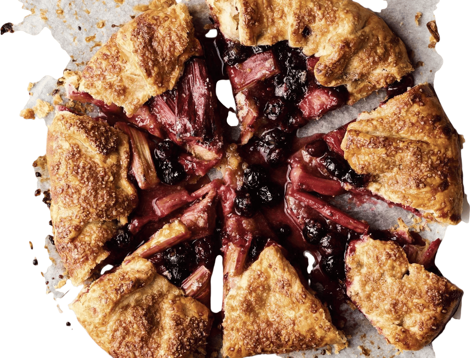 rhubarb galette