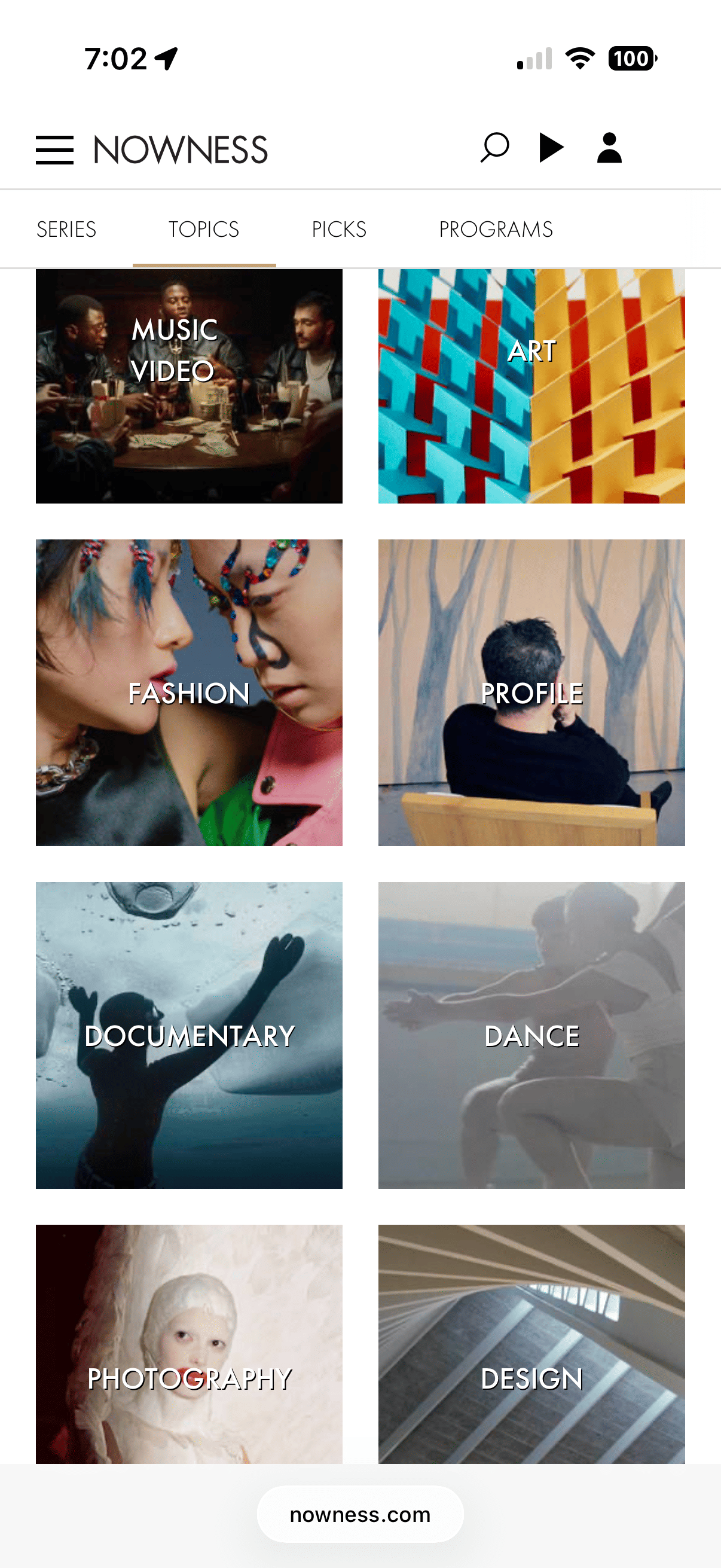 NOWNESS