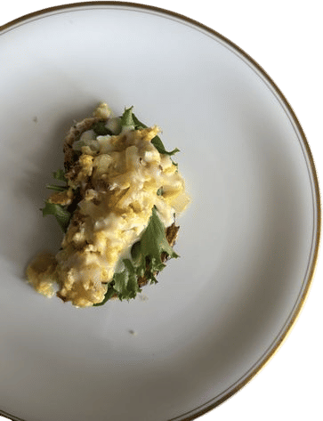easy eggy crostini