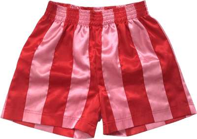 Ribbon Shorts Red & Pink