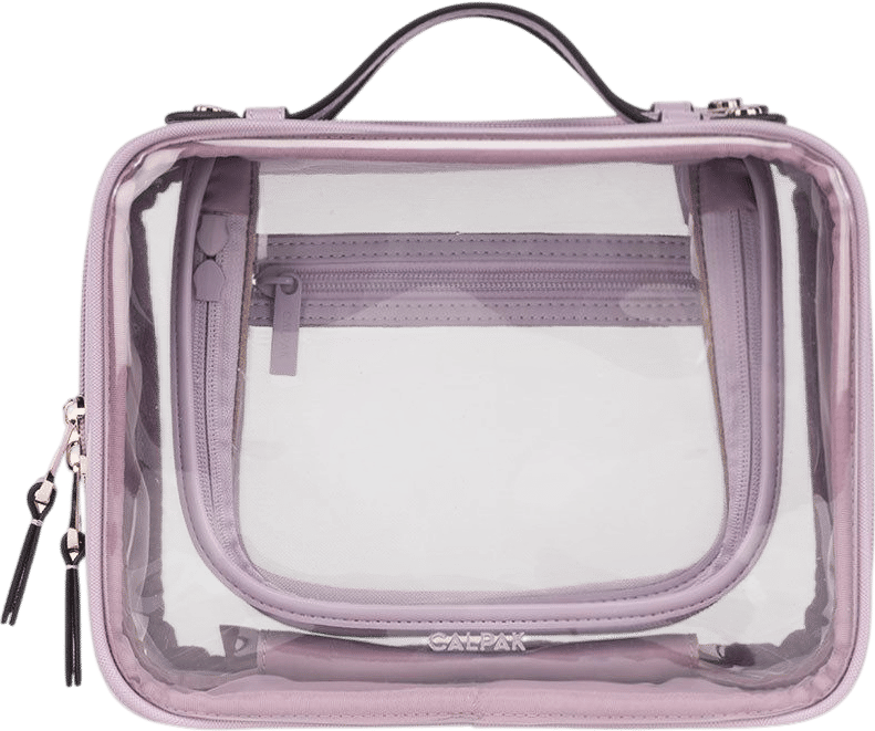 Calpak Medium Clear Cosmetics Case
