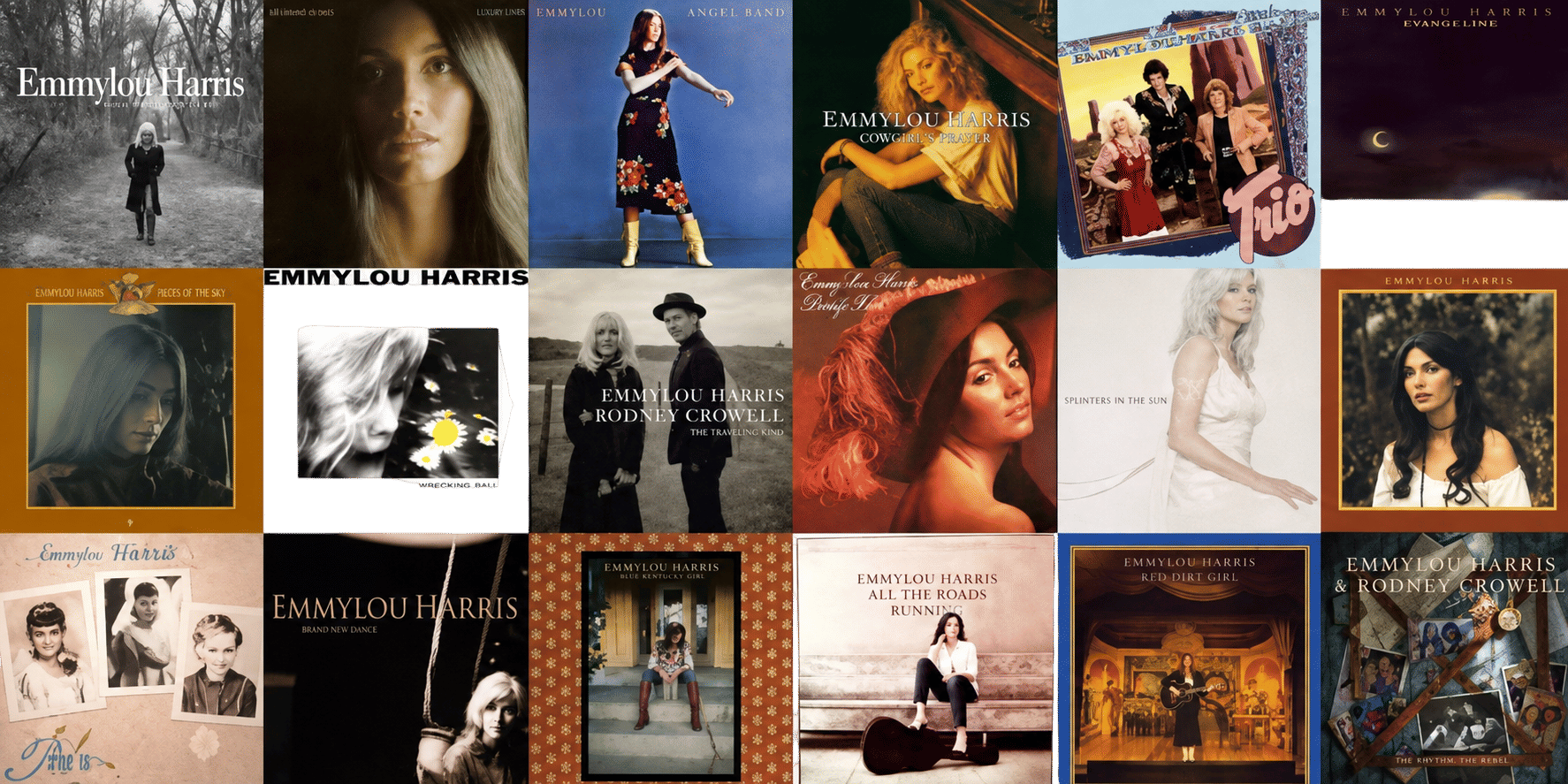 5 top Emmylou Harris albums