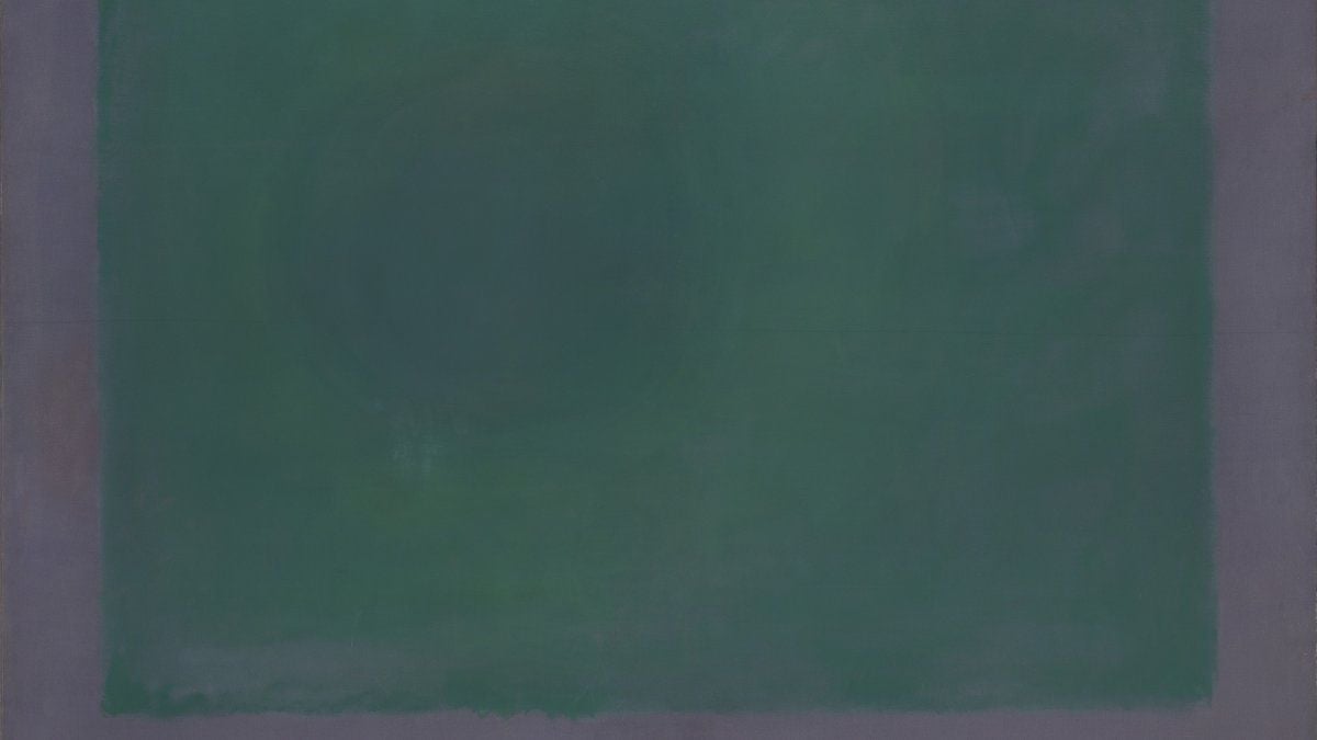 Verde sobre morado