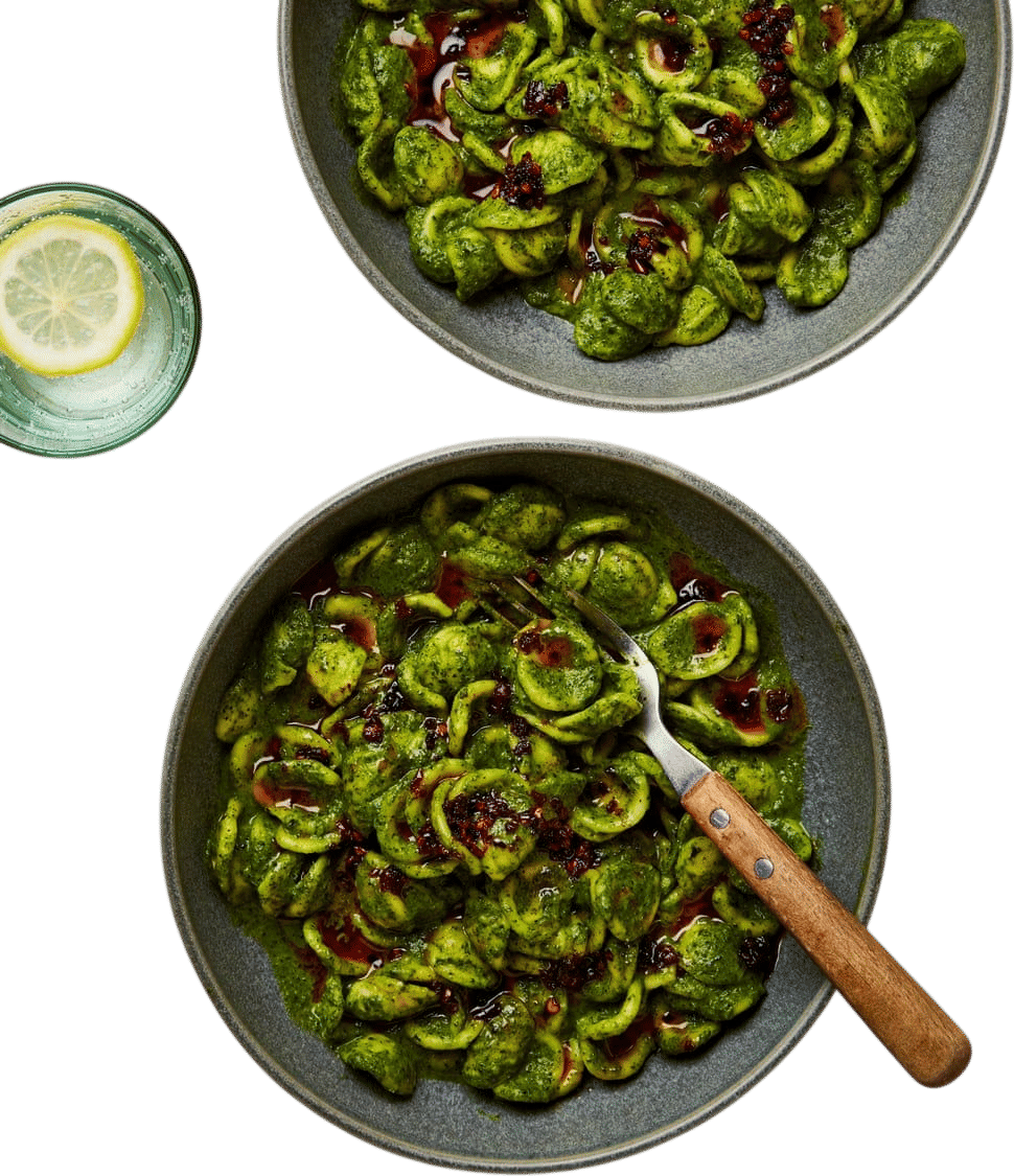 Meera Sodha’s Miso Butter Greens Pasta