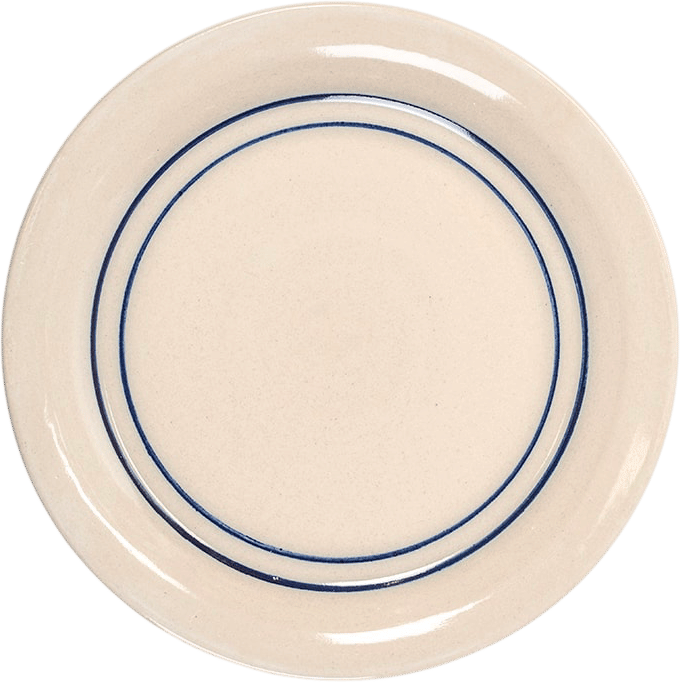 Heritage Blue Stripe Stoneware Salad Plate 