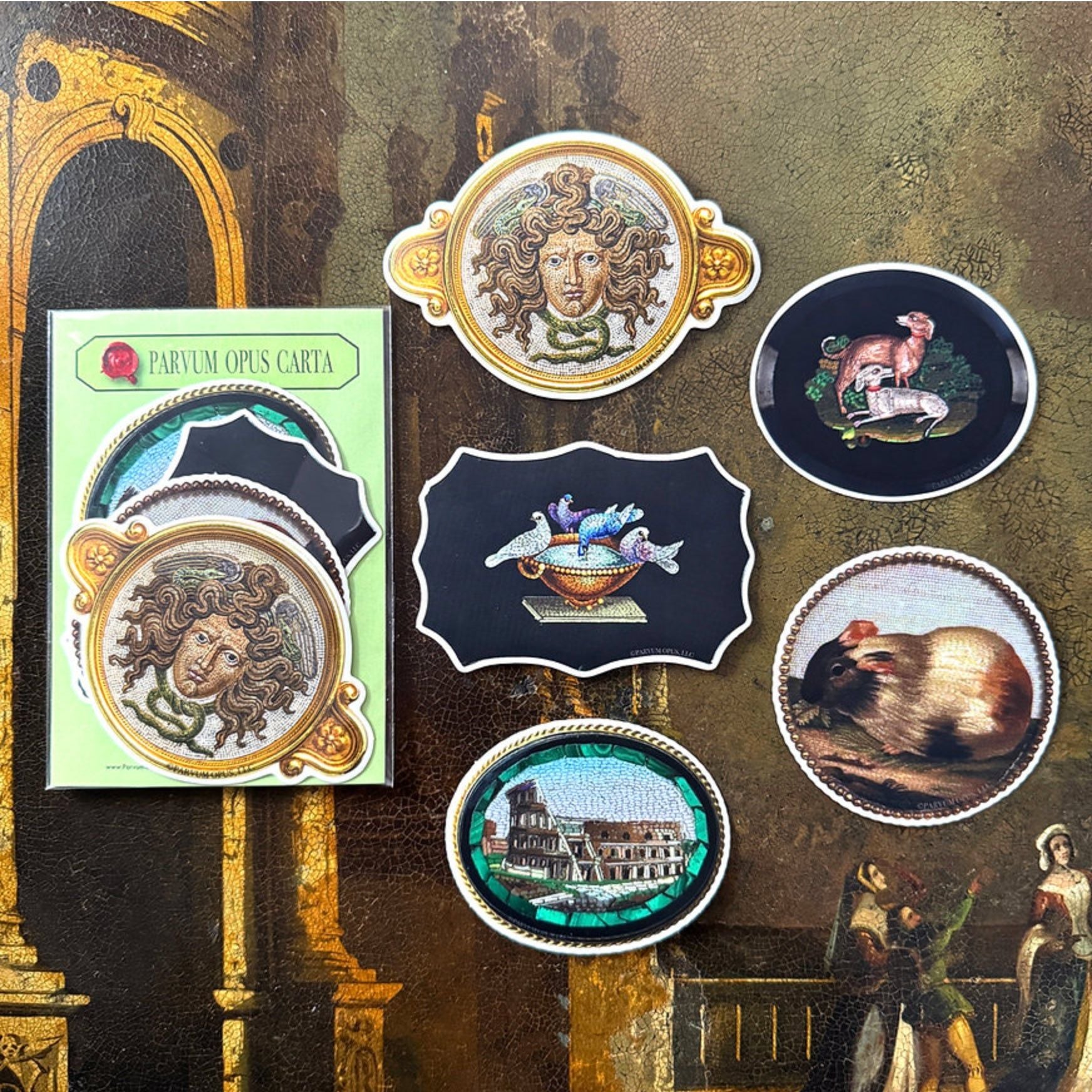 Micromosaic Stickers (Set of 5)
