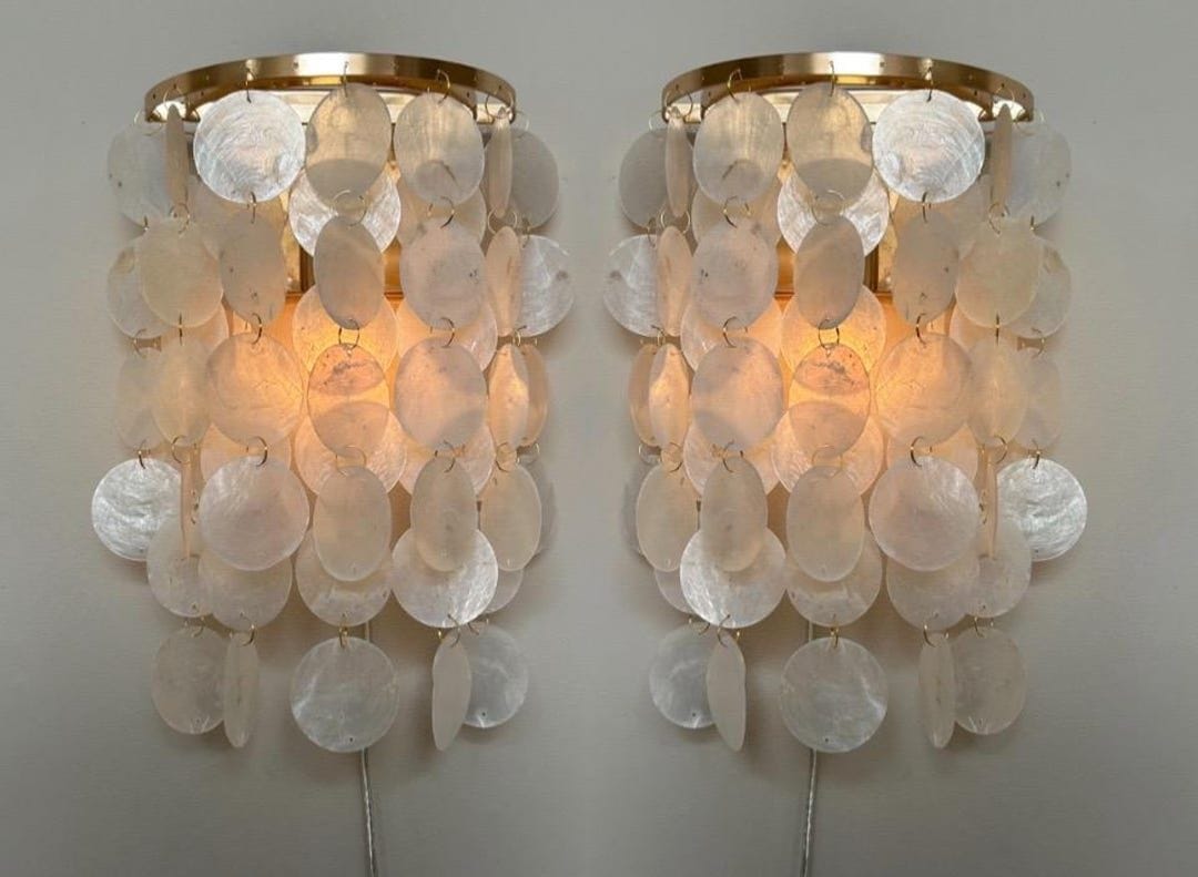 Capiz Shell Wall Sconce