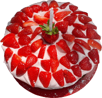 strawberry olive oil cake