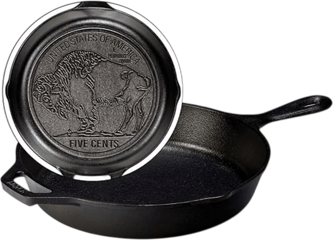 Buffalo Nickel Cast Iron Skillet