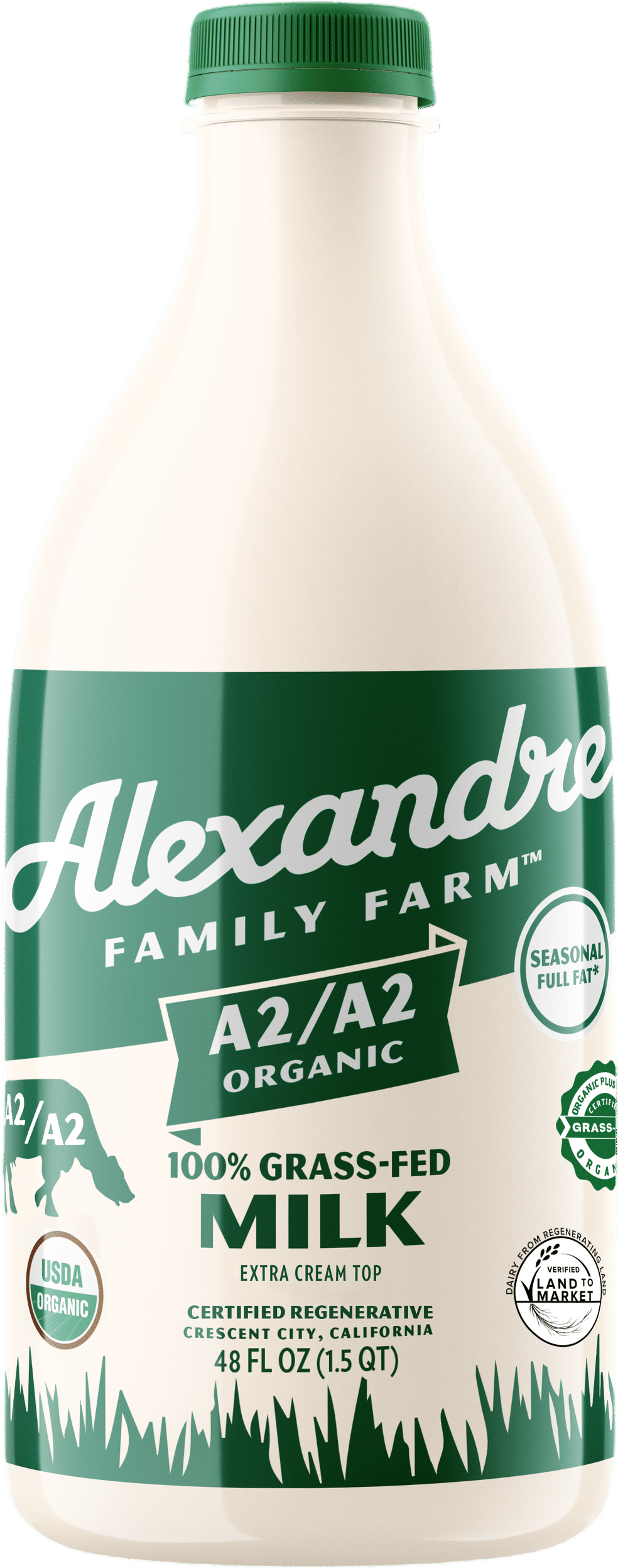 A2/A2 Organic 100% Grass-fed Milk