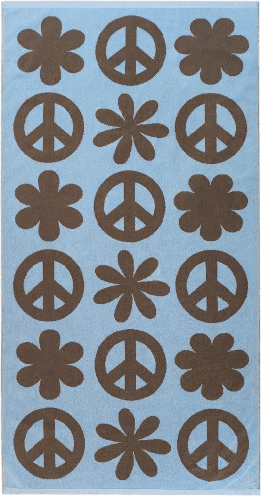 Peace Flower Towel Lake & Cocoa