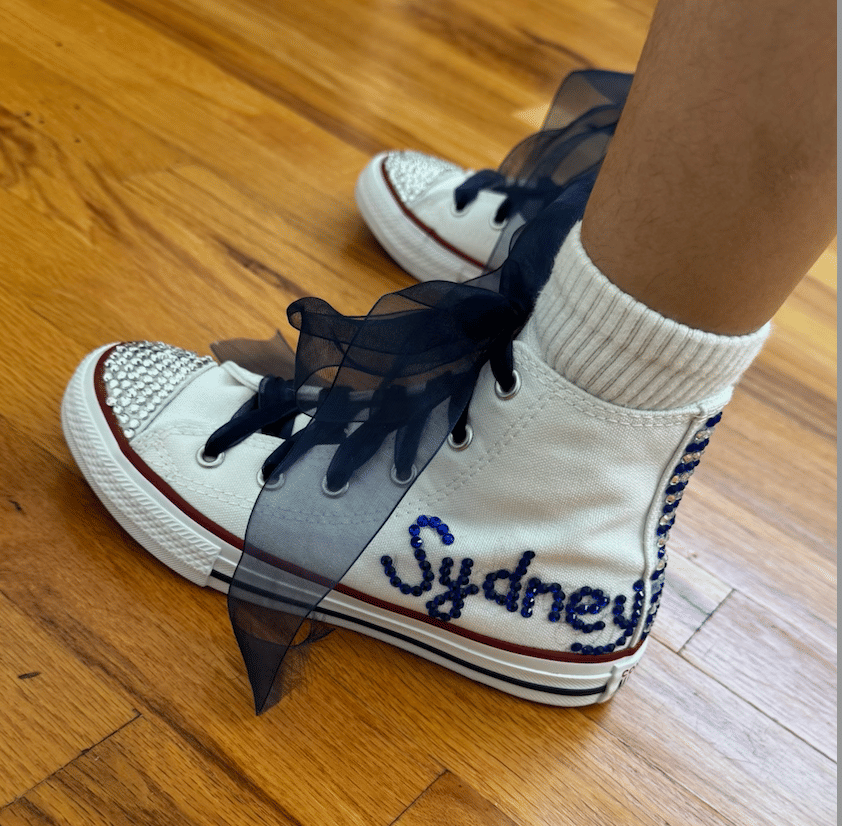 custom bedazzled converse 