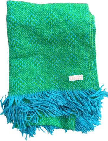 Vintage Pendleton Wool Green Blanket