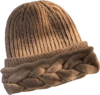 Braided Beanie Knitting Pattern