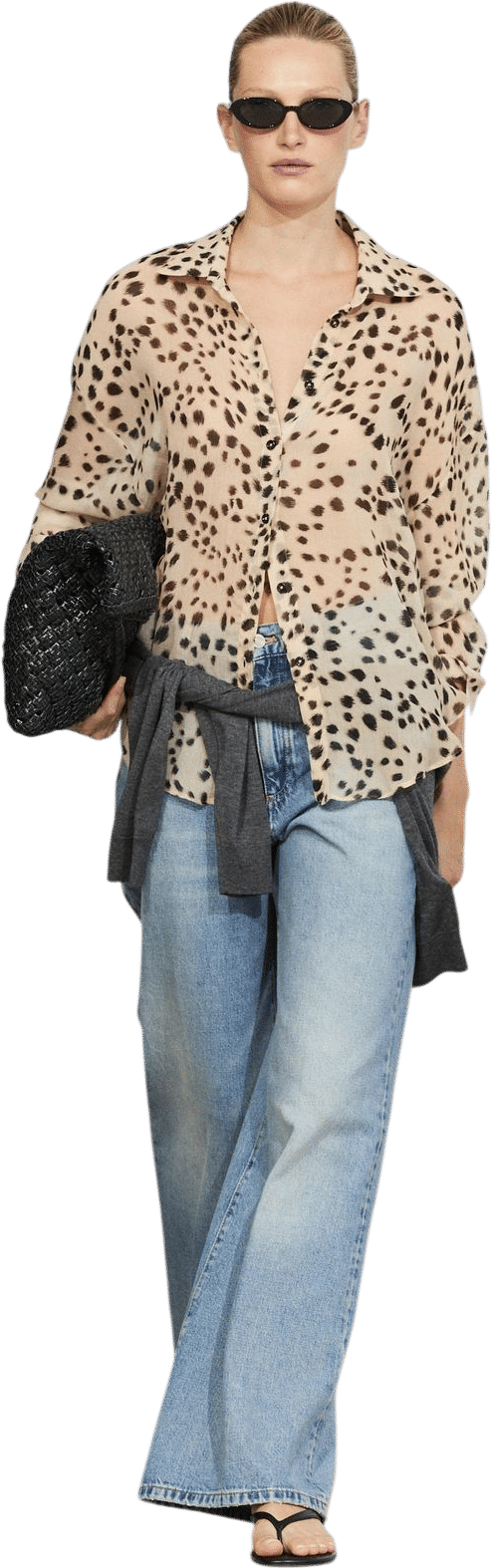 Massimo Dutti Animal Print Flowing Shirt