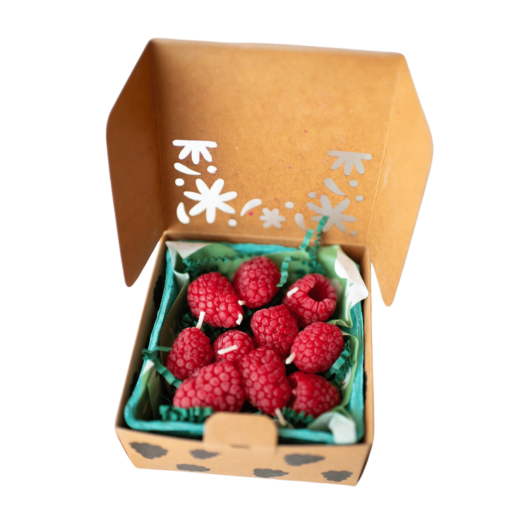 Raspberry 100% Beeswax Birthday Candles (10 count)