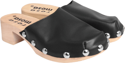 Rocco Geo Stud Leather Clog Shoes