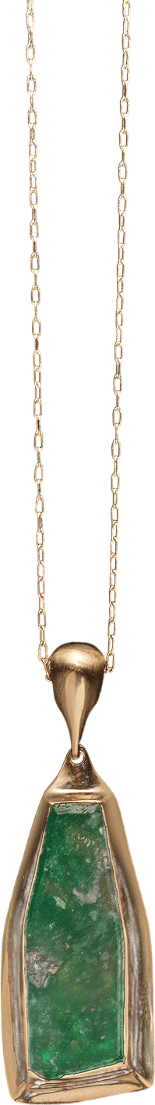 Tenthousandthingsnyc Emerald Slice Pendant Necklace