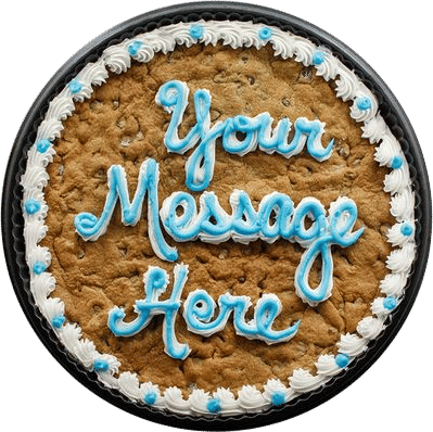 Cookie Cake with Custom Text