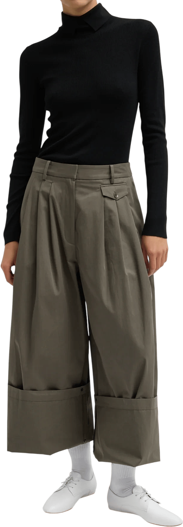 Bio Twill Triple Pleat Pant