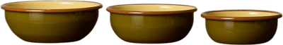 Enamel Nesting Bowls in Meadow