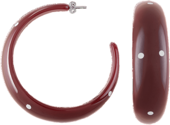 Mari Carmen Garnet Big Hoops | Susmies