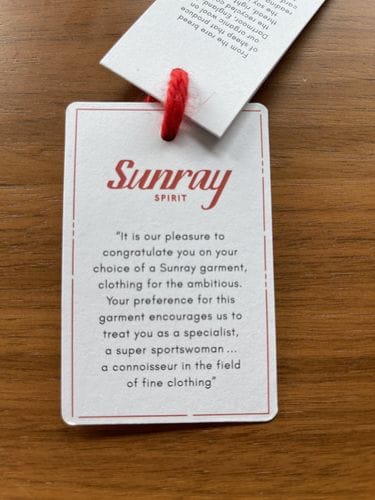 Sunray T-Shirt Tag