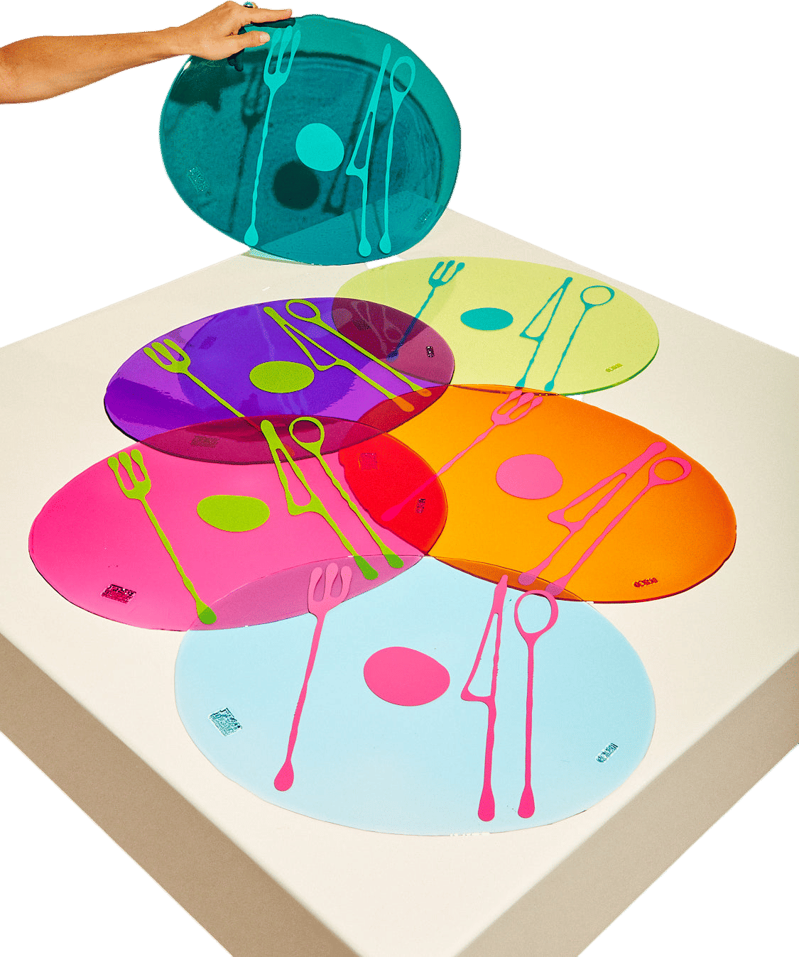 Transparent Table-Mates Placemat Fruit Collection