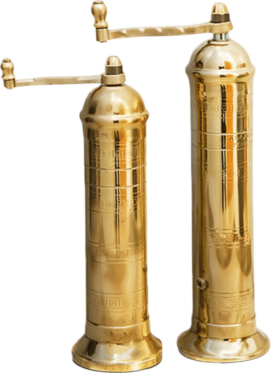 Brass Salt and Pepper Mill Set