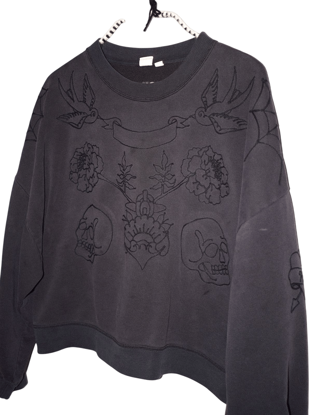 black on black embroidery