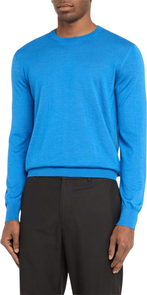 Charvet Men's Solid Cashmere-Silk Crewneck Sweater