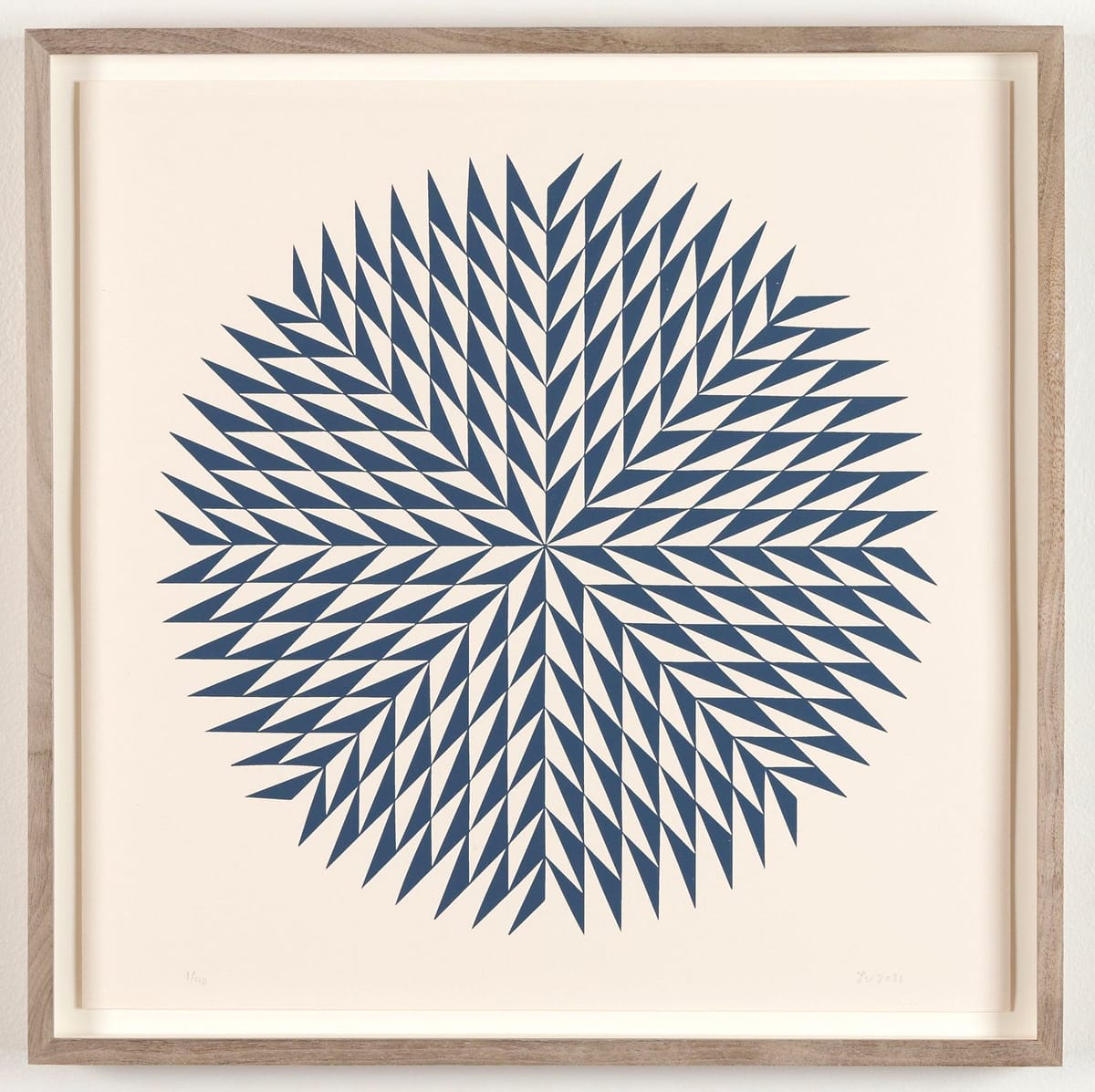 Midnight Dahlia by Lena Wolff | screenprint | 13” x 13”
