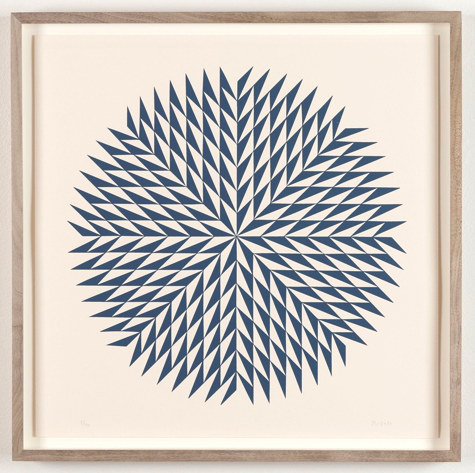 Midnight Dahlia by Lena Wolff | screenprint | 13” x 13”