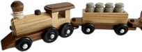 vintage wooden train tracks