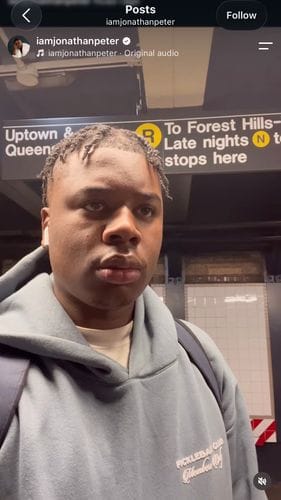 Jonathan Peter on Instagram: "Maybe the subway isn’t for me"