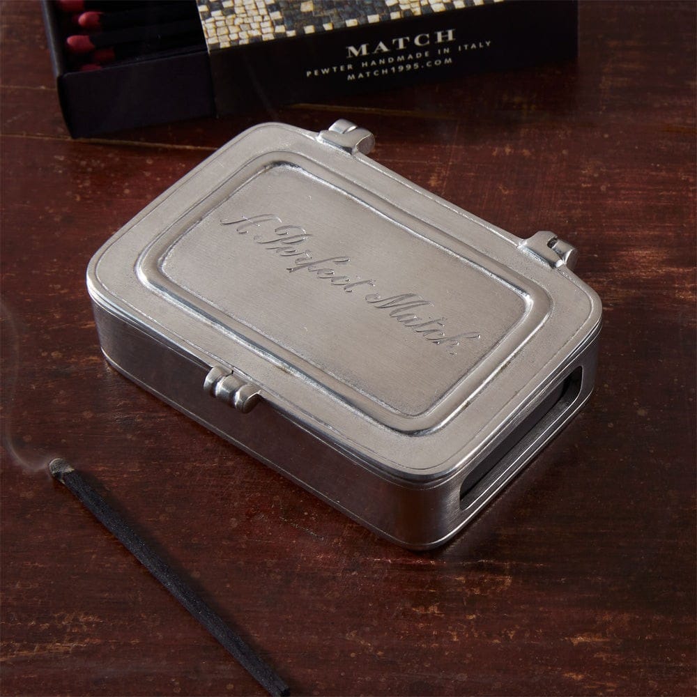 Pewter Match Box with Striker