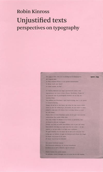 Unjustified Texts: Perspective on Typography
